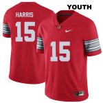 Youth NCAA Ohio State Buckeyes Jaylen Harris #15 College Stitched 2018 Spring Game Authentic Nike Red Football Jersey DI20K60TP